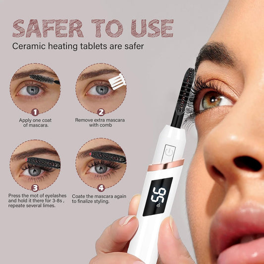 Medivita Elektrischer Wimpernformer mit keramischen Heiztabletten für sicheres Styling von Wimpern.