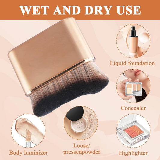 Medivita Professioneller Make-up & Bräunungspinsel für flüssige und puderartige Produkte, vielseitig einsetzbar.