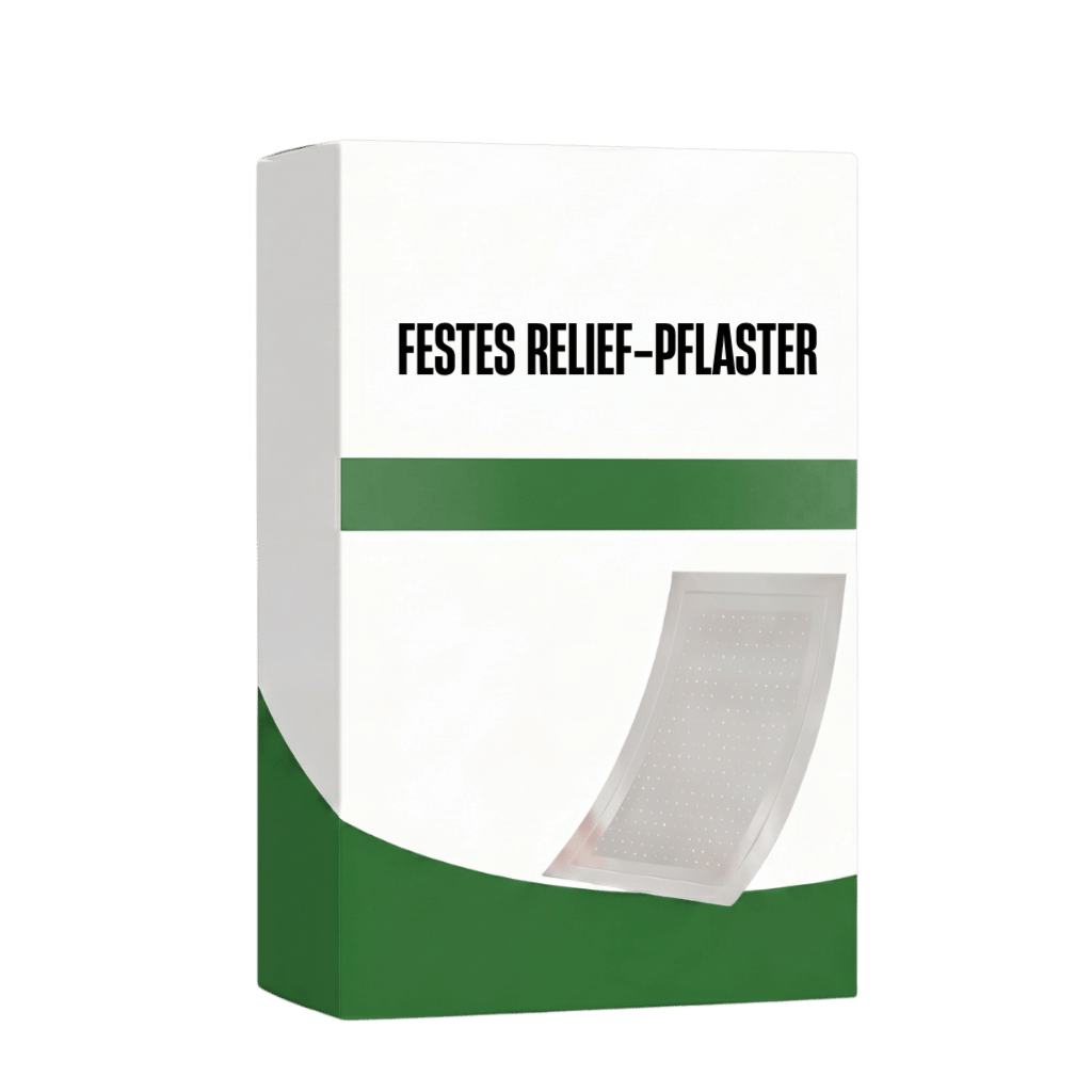 Festes Relief-Pflaster in einer ansprechenden Verpackung für die tägliche Hautpflege.