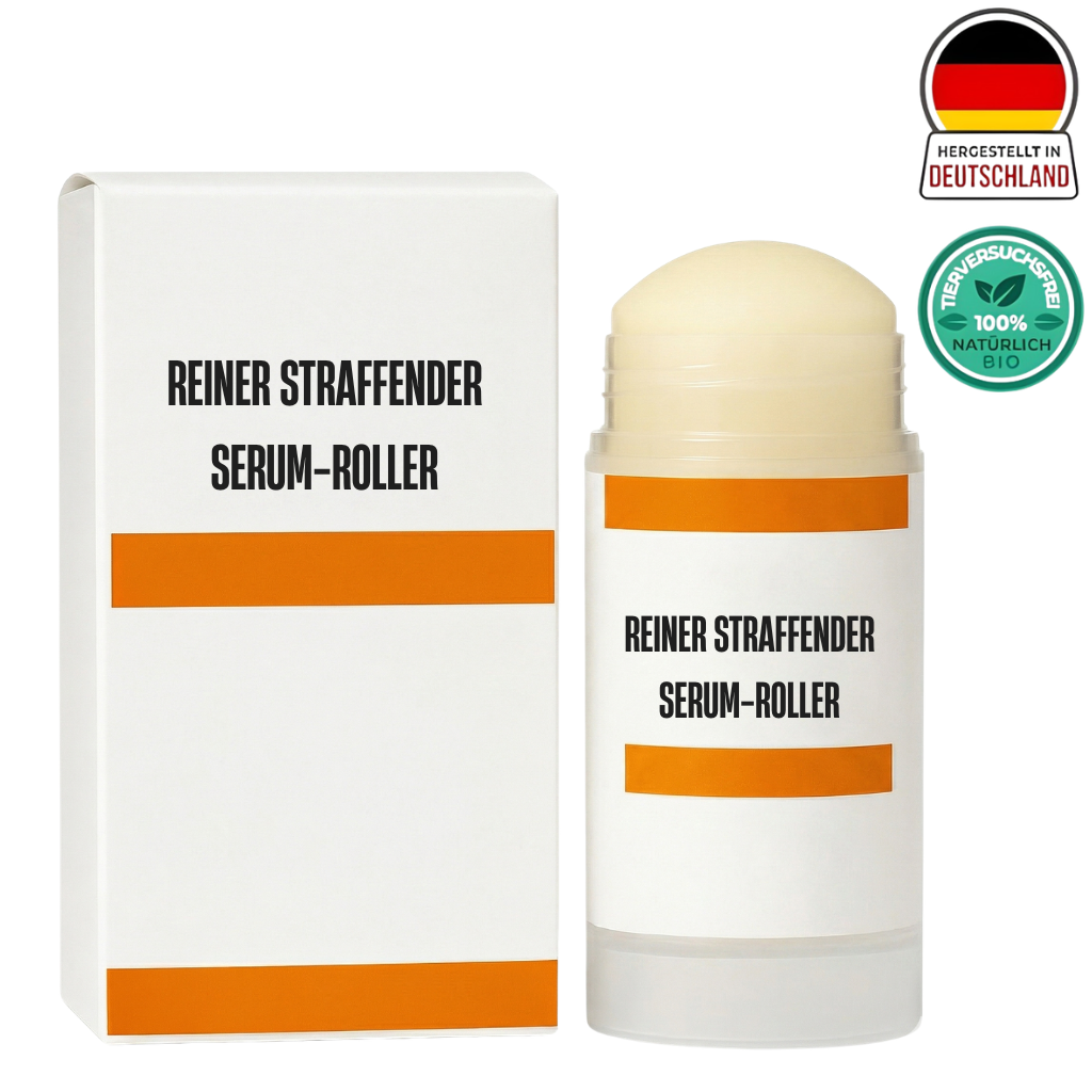 Luxuriöser reiner straffender Serum-Roller in einer stilvollen Verpackung für glattere, straffere Haut.