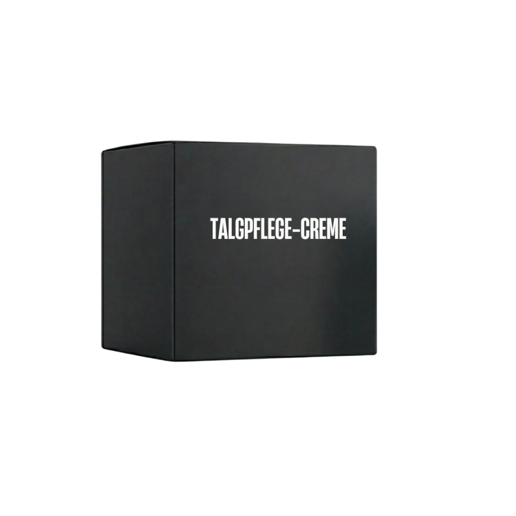 Verpackung der Talgpflege-Creme für ein glatteres und strahlenderes Hautbild.