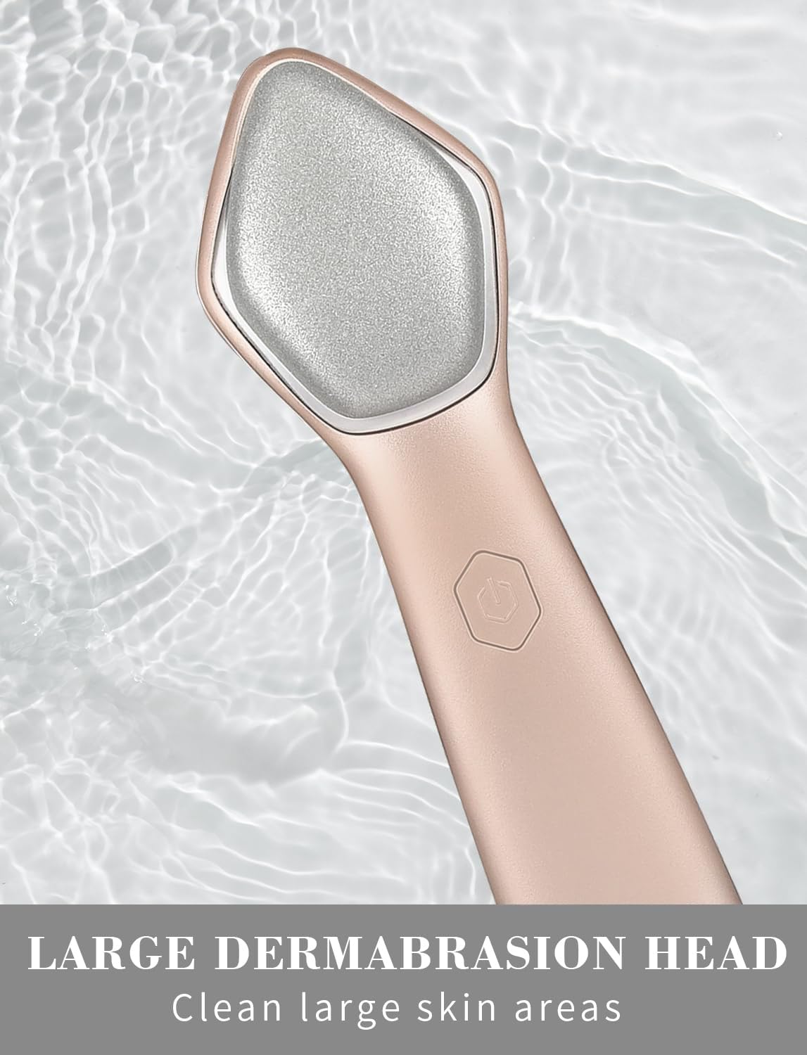 Medivita Elektrisches Microdermabrasion-Gerät mit großem Dermabrasion-Aufsatz für große Hautbereiche