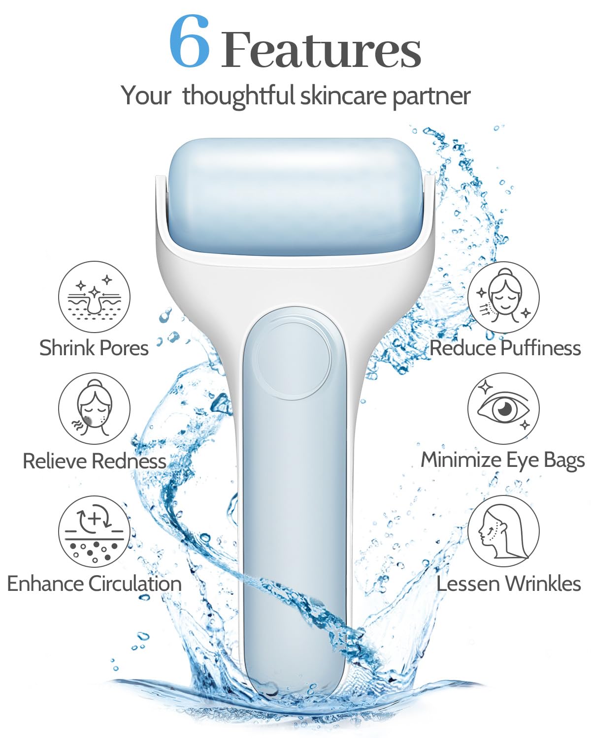 Medivita Gua Sha Massage-Set für Gesicht & Körper mit 6 Funktionen zur Hautpflege, wie Schwellenreduktion und Durchblutungsförderung.