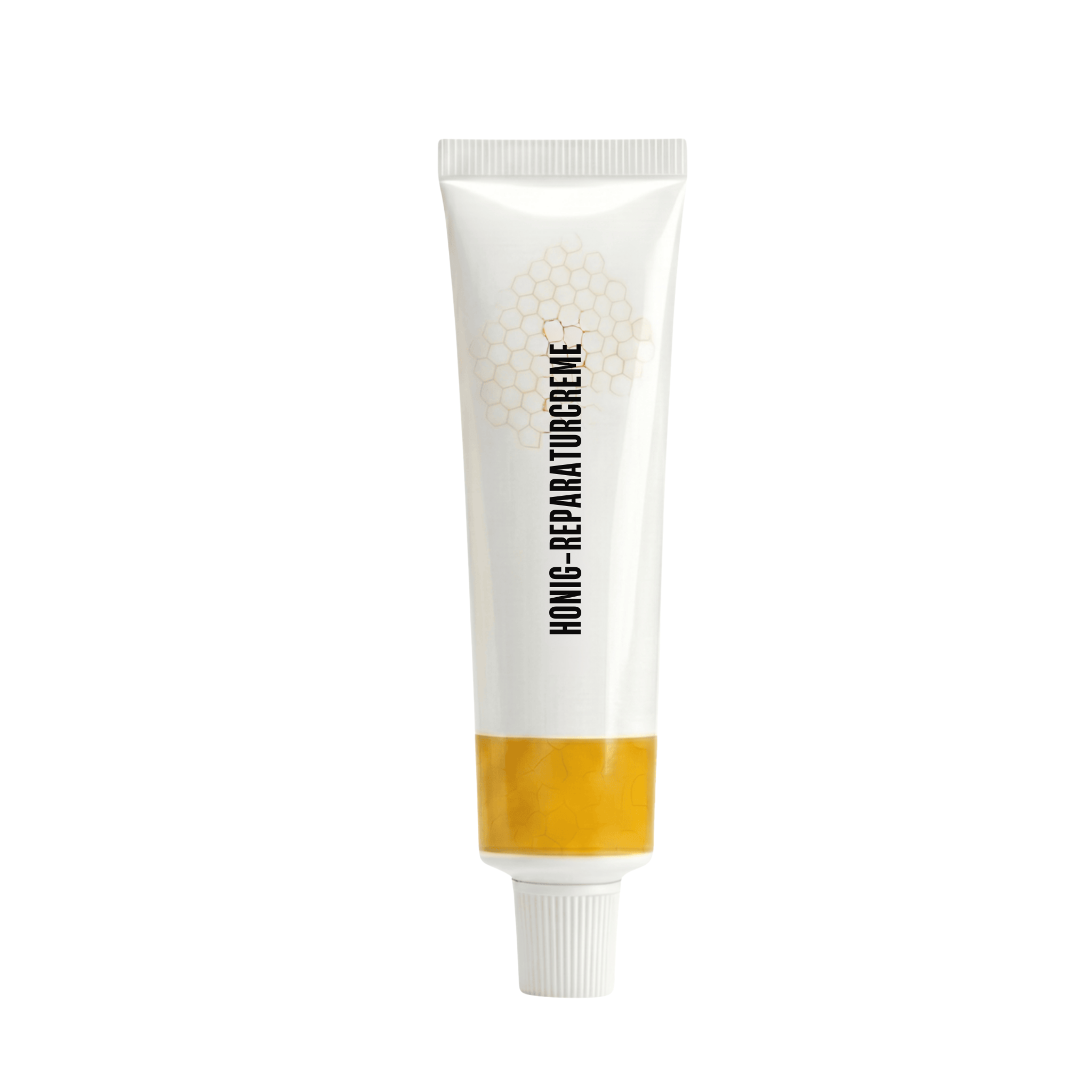 Honig-Reparaturcreme in der Tube für sanfte tägliche Hautpflege und ein glatter wirkendes Hautbild.