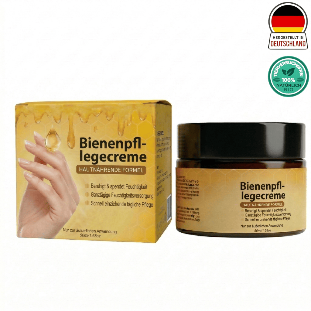 Luxuriöse Bienenpflegecreme in einer ansprechenden Verpackung für intensive Hautpflege.