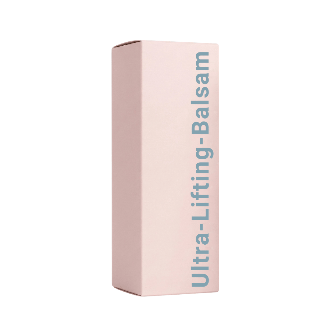 Verpackung des Ultra-Lifting-Balsam in elegantem Design für geschmeidige, erfrischte Haut.