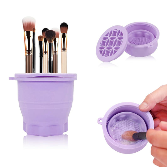 Medivita Faltbare Silikon-Pinselreinigungsmatte mit Organizer