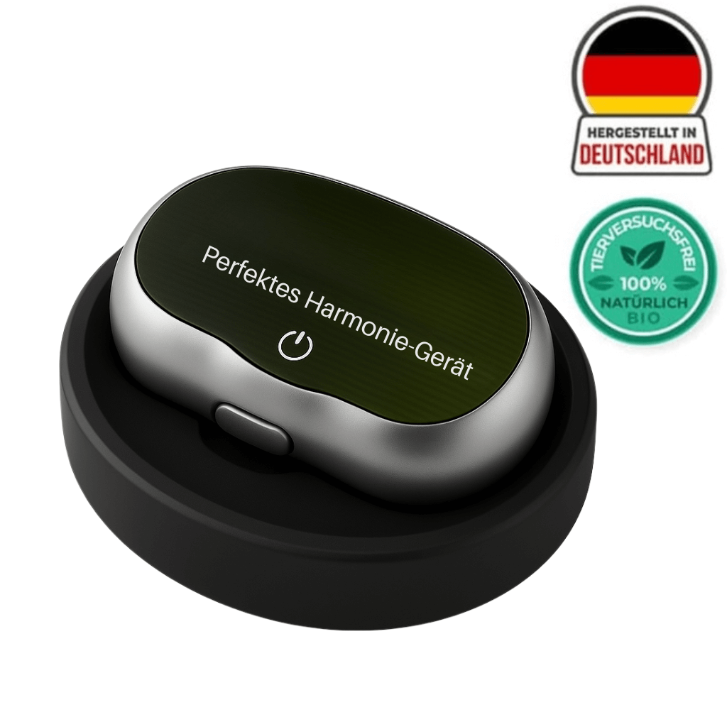 Perfektes Harmonie-Gerät auf einer Basis, entwickelt für eine ausgewogene Hautpflege-Routine.