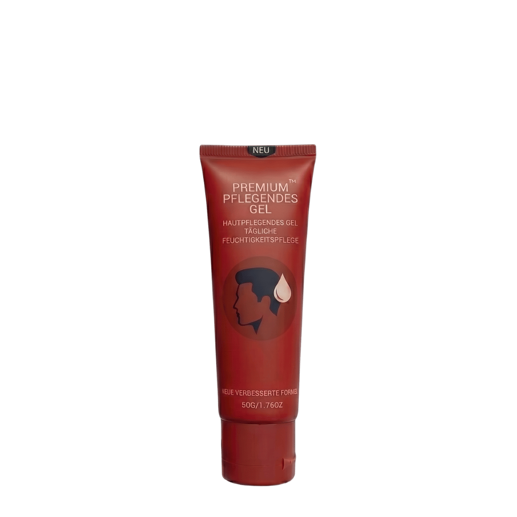 Premium Pflegendes Gel in einer Tube für täglich geschmeidige und hydratisierte Haut.