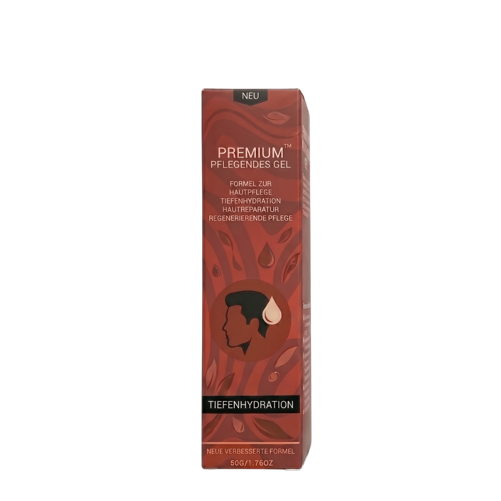 Premium Pflegendes Gel in der Verpackung für optimale Hautpflege und Tiefenhydration