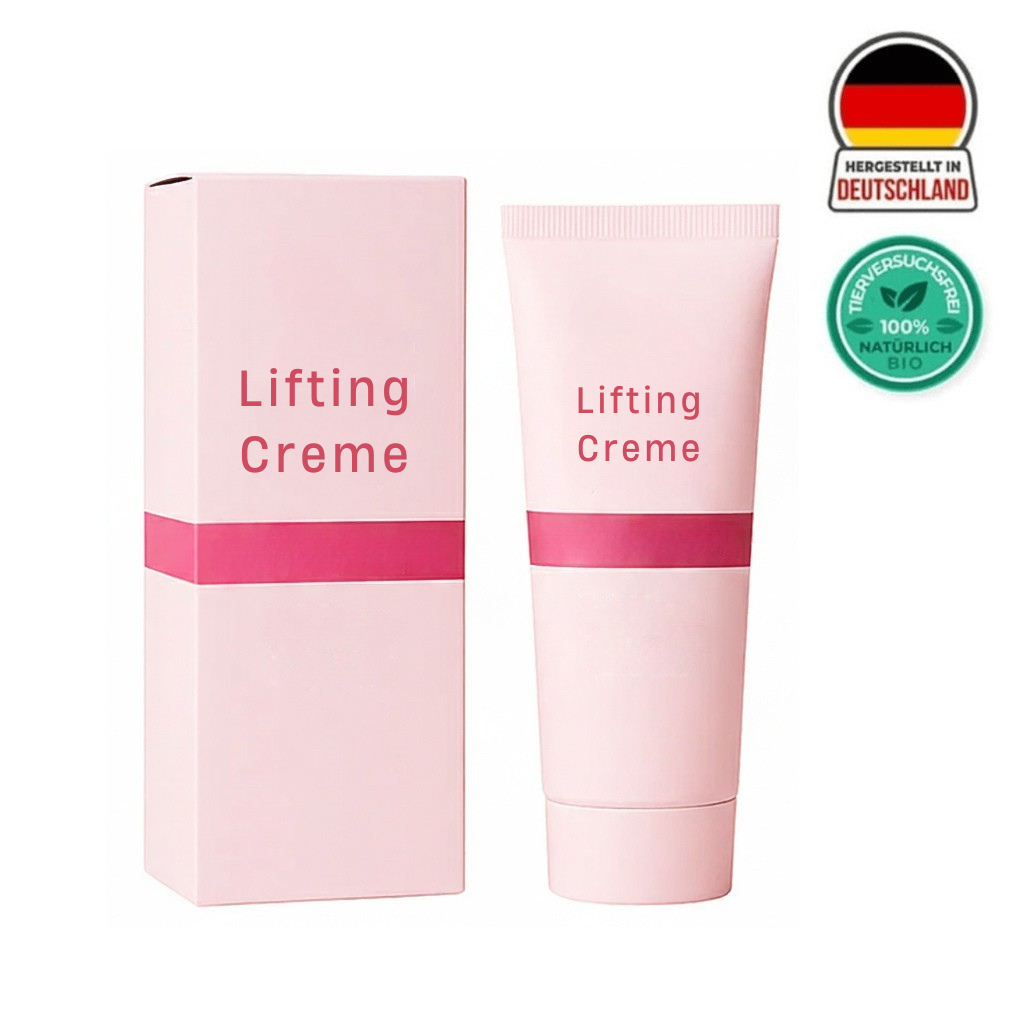 Lifting Creme packaging and tube, designed for daily skin care in the chest area.