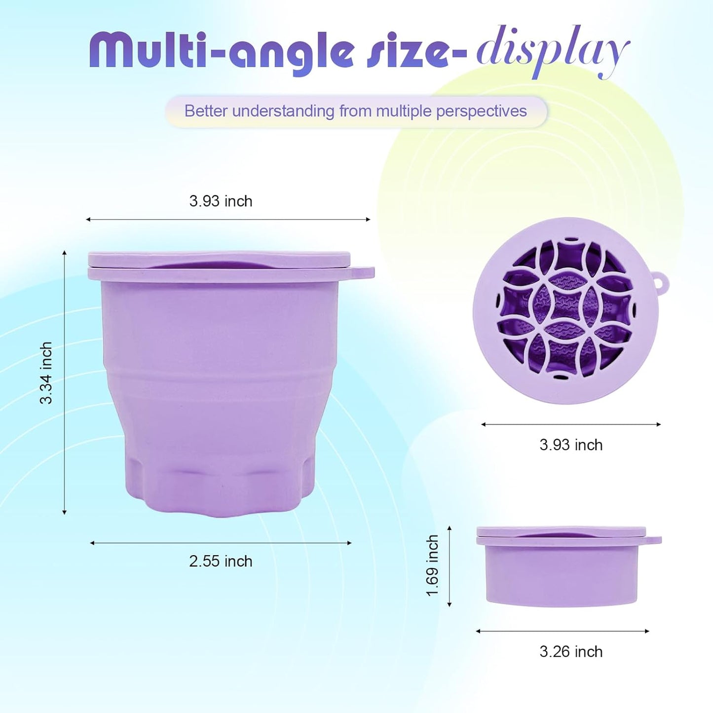 Medivita Faltbare Silikon-Pinselreinigungsmatte mit Organizer