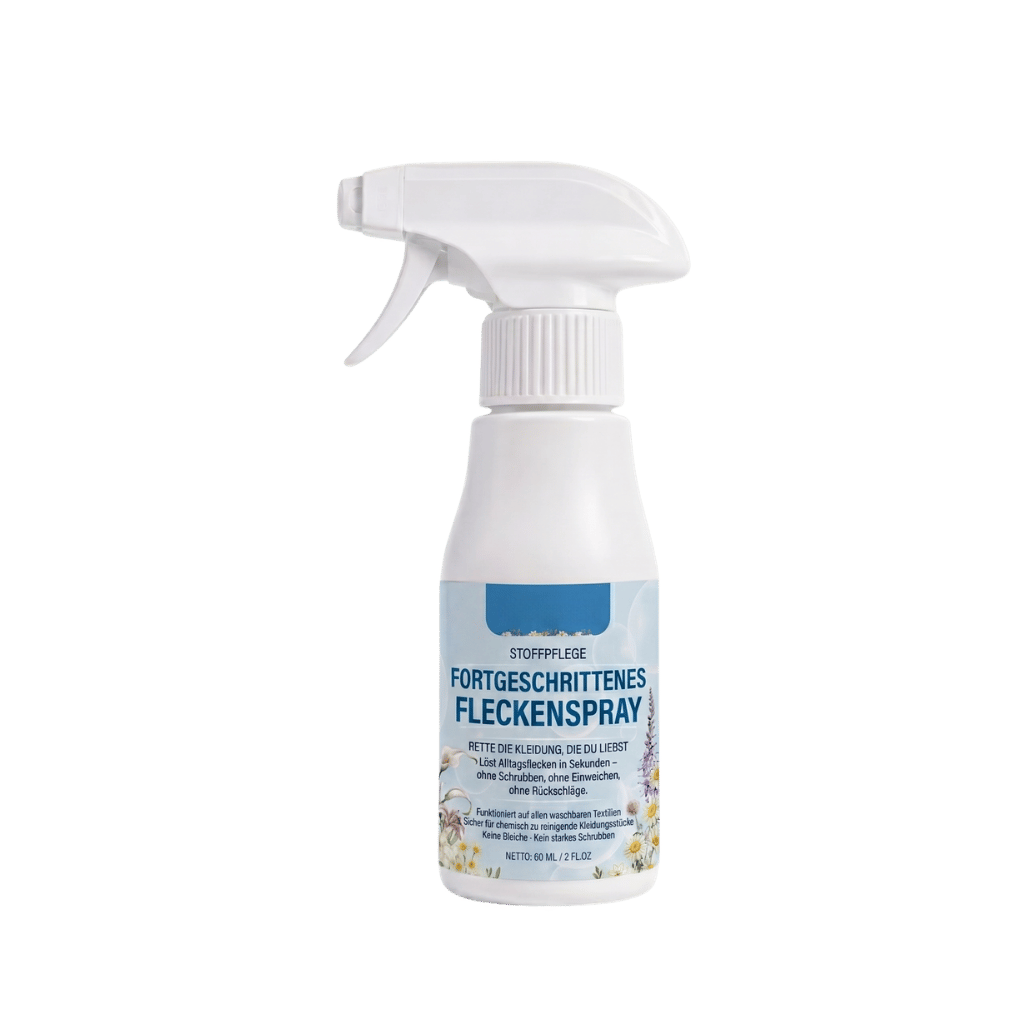 Fortschrittliches nichtionisches Wäsche-Emulgatorspray in Sprühflasche für die Textilpflege.