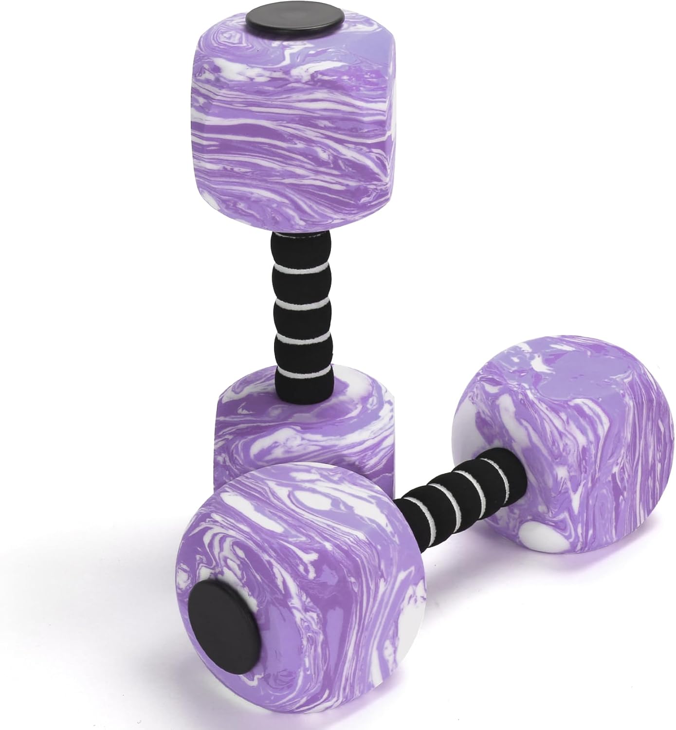 Medivita AquaHanteln in lila mit ergonomischen Griffen für sanftes Wassergymnastik-Training.
