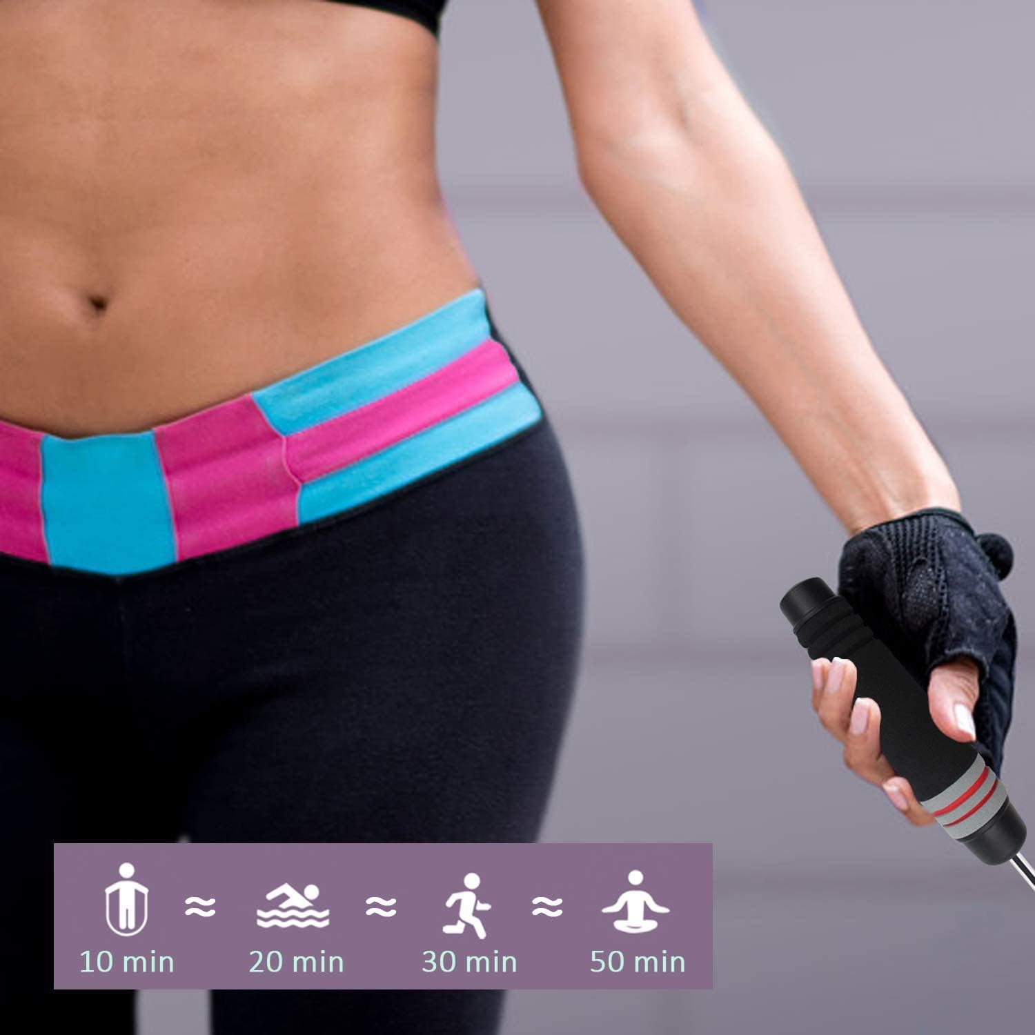 Medivita Gewichtssprungseil Ohne Seil – kabelloses Training mit gewichteten Griffen für effektives Workout.