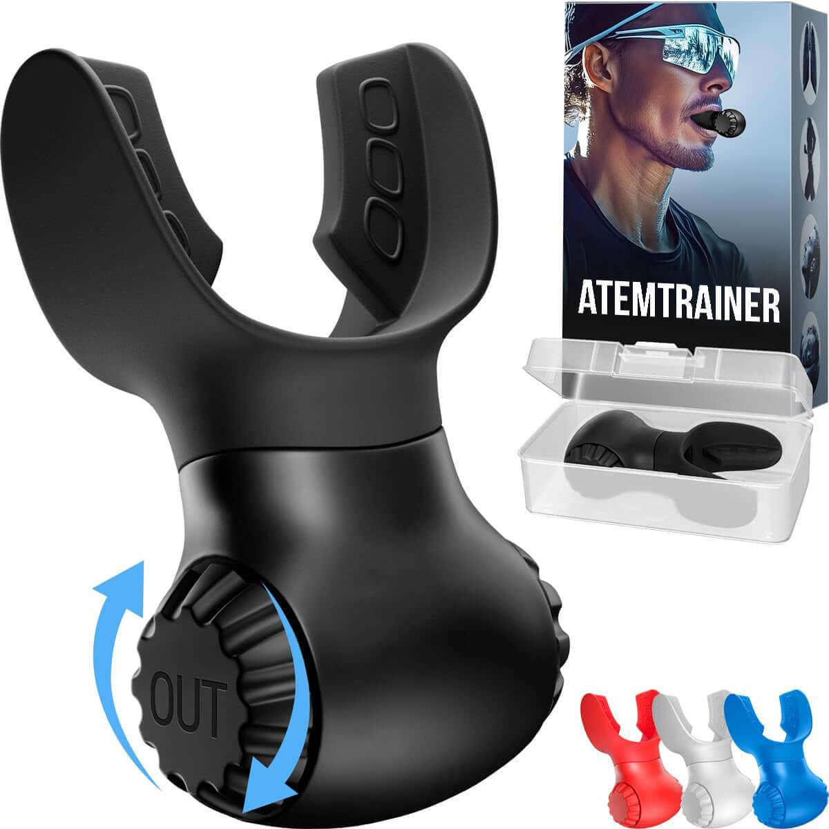 Medivita Lungenkraft Atemtrainer mit dualer Funktion für effektives Atemtraining und verbesserte Lungenkapazität.
