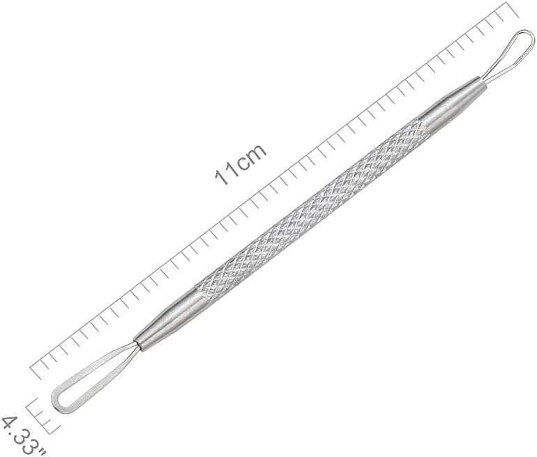 Medivita Profi-Mitesserentferner Set stainless steel tool with ergonomic grip for blackhead removal