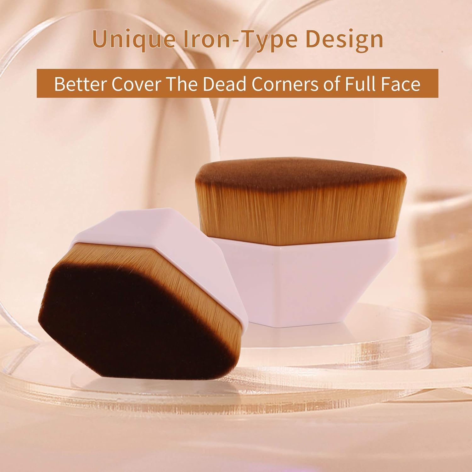 Medivita Foundation Pinsel – Flacher Make-up Brush mit einzigartigem Design für präzisen Make-up Auftrag.
